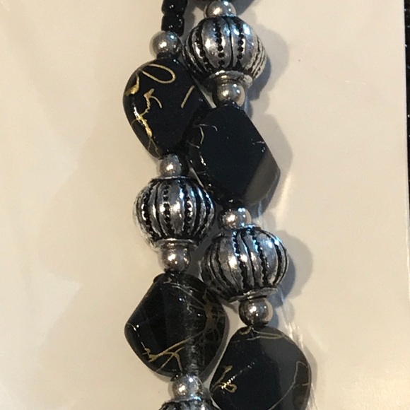 Black Beaded Eyeglasses Cord 26” Long New - Picture 3 of 3